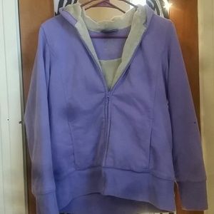Purple zip up and hoodie